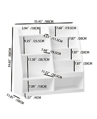 Streamdale Furniture Kids Bookshelf and Toy Storage Organizer