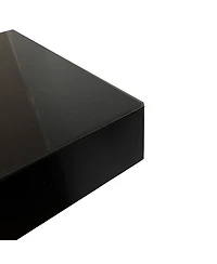 Streamdale Furniture Mirrored O-Shaped Console Table with Crystal Accents