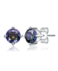GigiGirl Sterling Silver Solitaire Stud Earrings