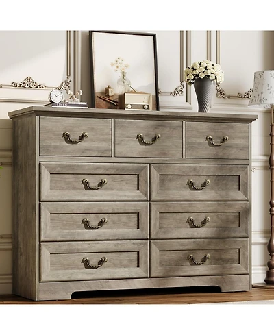 gaomon Retro 9-Drawer Dresser
