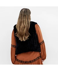 City Chic Women's Plus Eve Faux Fur Vest