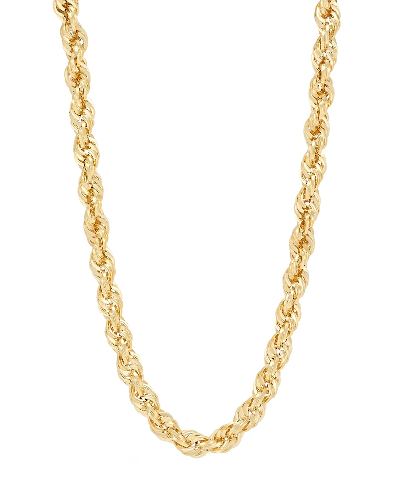 Macy's Hollow Rope Chain Necklace in 14k Yellow Gold