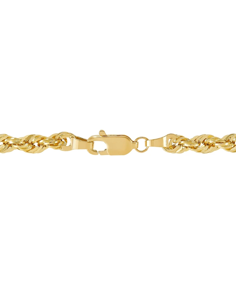 Macy's Hollow Rope Chain Necklace in 14k Yellow Gold