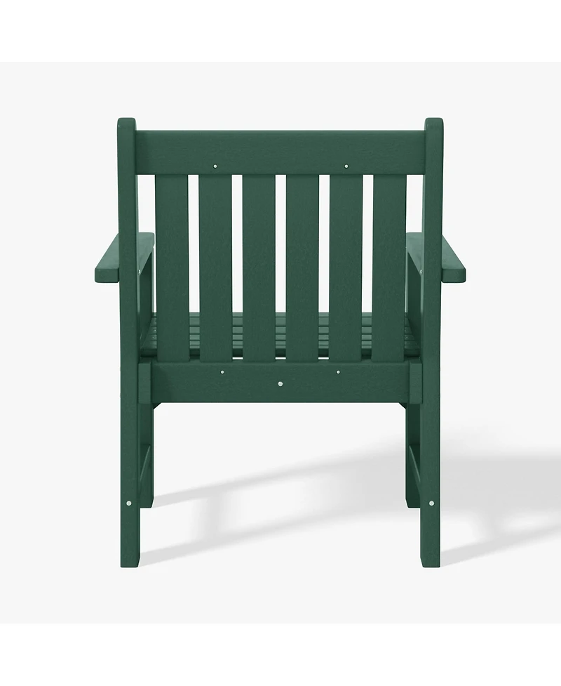 WestinTrends Outdoor Patio Hdpe Adirondack Dining Arm Chairs (Set of