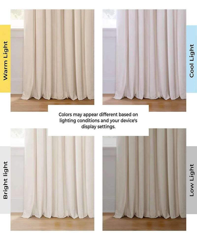 Exclusive Fabrics & Furnishings Signature Blackout Grommet Velvet Panel