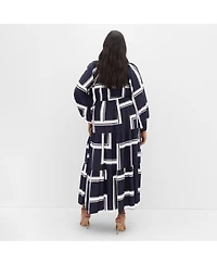 City Chic Women's Leila Print Maxi Dress