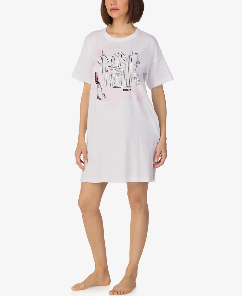 Dkny Women's Short-Sleeve Sleepshirt