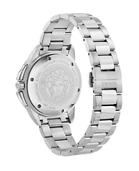 Versace Men's V-Sport Silver Stainless Steel Bracelet Watch, 44mm