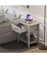 gaomon Nightstands, End Table with Drawer, Side for Living Room