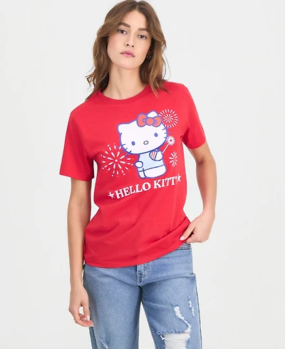 Grayson Threads, The Label Juniors' Hello Kitty 4th of July T-Shirt
