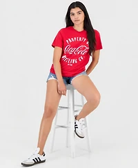 Grayson Threads, The Label Juniors' Coca Cola Graphic Print Crewneck T-Shirt