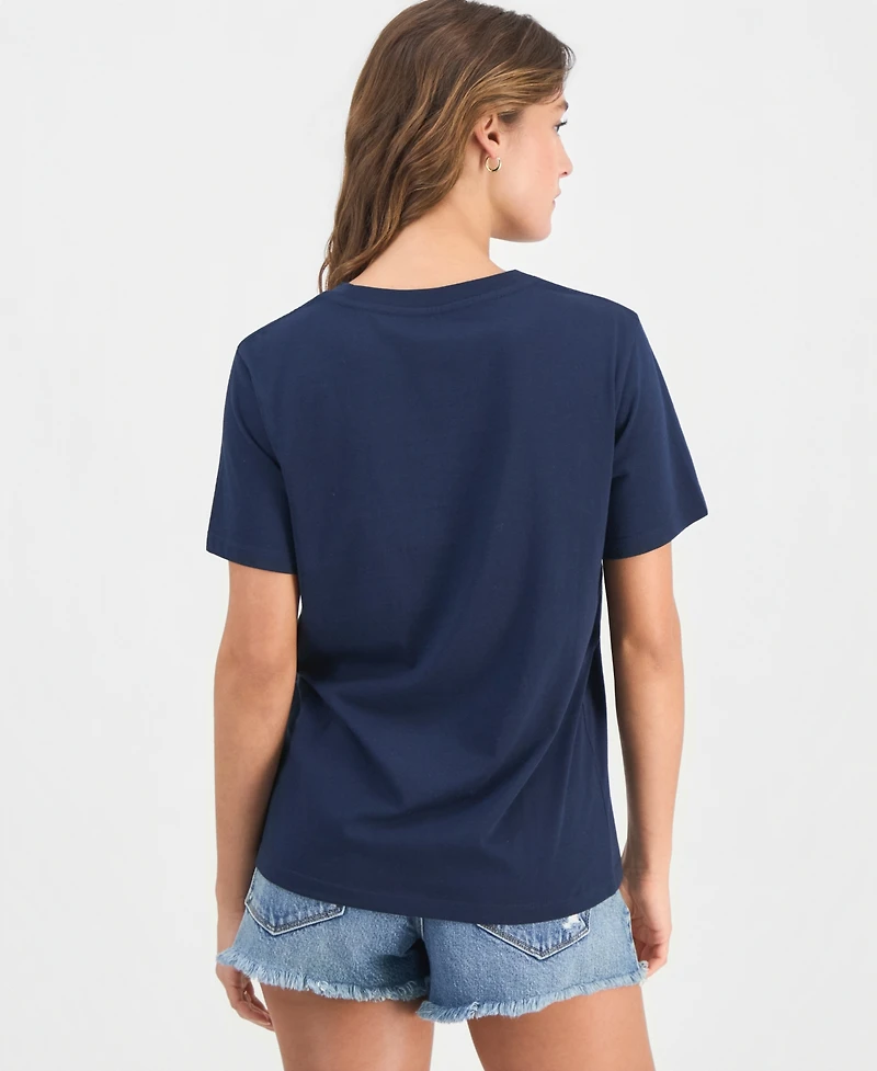 Grayson Threads, The Label Juniors' Usa Crewneck T-Shirt