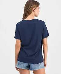 Grayson Threads, The Label Juniors' Usa Crewneck T-Shirt