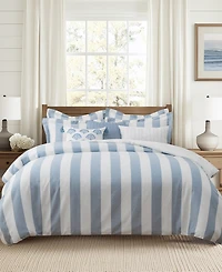 Levtex Home Cabana Woven Stripe Reversible -Pc. Duvet Cover Set