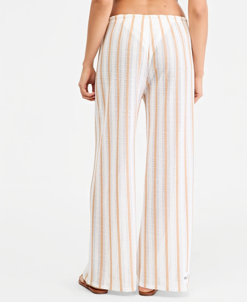 Dotti Women's Striped Swim Cover-Up Pants
