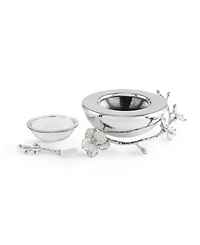 Michael Aram Orchid Caviar Dish and Spoon, 2 Piece Set