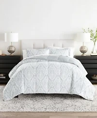 Ienjoy Home Bedding Bundle Patterned 7 Piece Comforter With Duvet Cover Sets