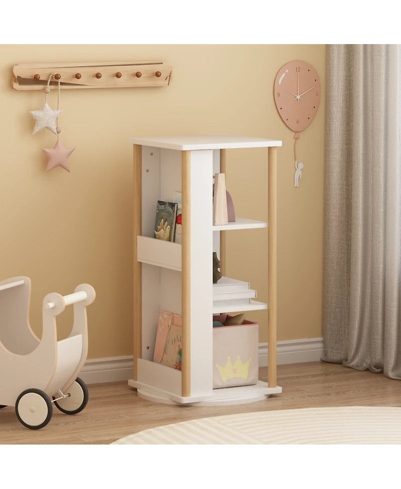 Streamdale Furniture 360° Rotating Bookshelf & Activity Center for Kids