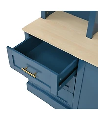 Streamdale Furniture Farmhouse 4-Piece Entertainment Center Wall Unit