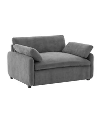 Streamdale Oversized Chenille Sofa Chair, Wide Seat Accent Chair, Modern Upholstered Armchair