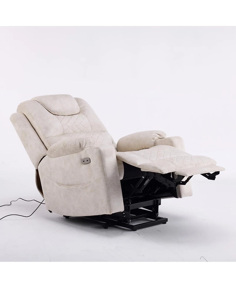Streamdale Furniture Oversized Power Lift Recliner Massage Chair for Elderly