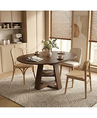 Streamdale Extendable Walnut Dining Table for 4-8