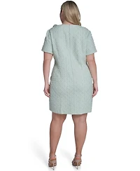 Eliza J Plus Applique Detail Midi Dress