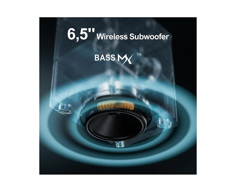 Ultimea 7.1ch Soundbar with Wireless Subwoofer, Surround Sound System for Tv, App Control, 410W Peak Power, 4 Wired Surround Speakers, Poseidon D70