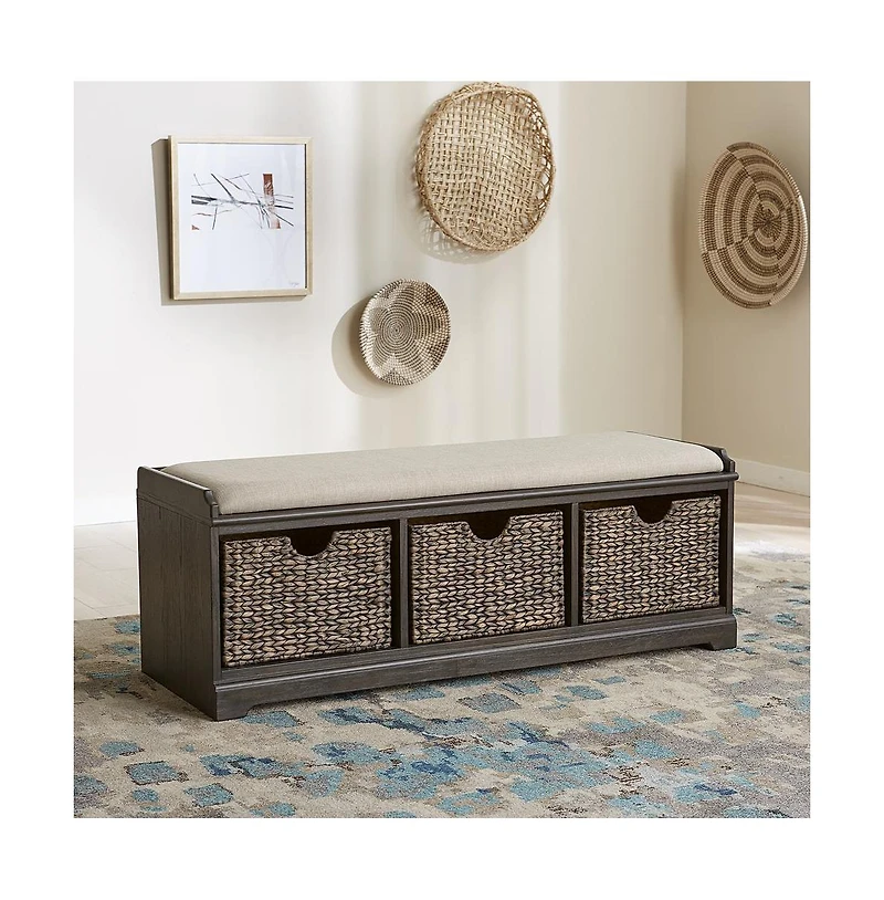 Liberty Furniture Industries, Inc Mill Creek Wall Bench Rubberwood Solids