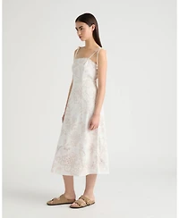 Nvlt Women's Eyelet Print Spaghetti Strap Dress