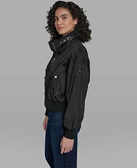 Karl Lagerfeld Paris Women's Dropped Sleeve Bomber