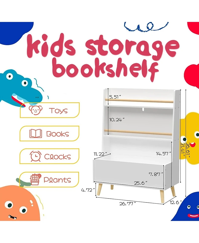 Rainsken Kids Bookshelf