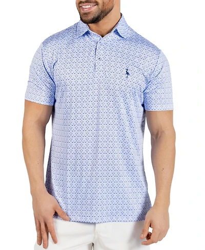 TailorByrd Men's Golf Clubs Printed Performance Polo