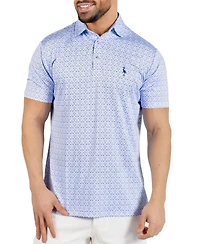 TailorByrd Men's Golf Clubs Printed Performance Polo