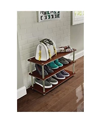 ClosetMaid 501500 3-Tier Shoe Organizer for 12 Pairs of Shoes, Cherry Finish