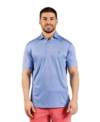 TailorByrd Men's Mosaic Tiles Printed Performance Polo