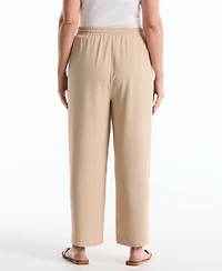 Rafaella Plus Drawstring Wide-Leg Pants