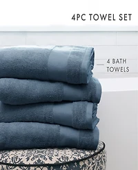 ienjoy Home 4-Pc. Cotton Bath Towels Set, 54" x 30"