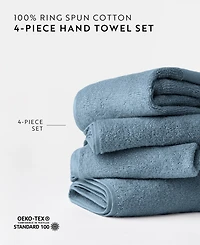 ienjoy Home 4-Pc. Cotton Hand Towel Set, 16" x 28"