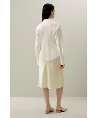 Lilysilk Women's Bias Cut Silk Shirt