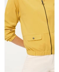 Olsen Women's Collarless Zip Jacket