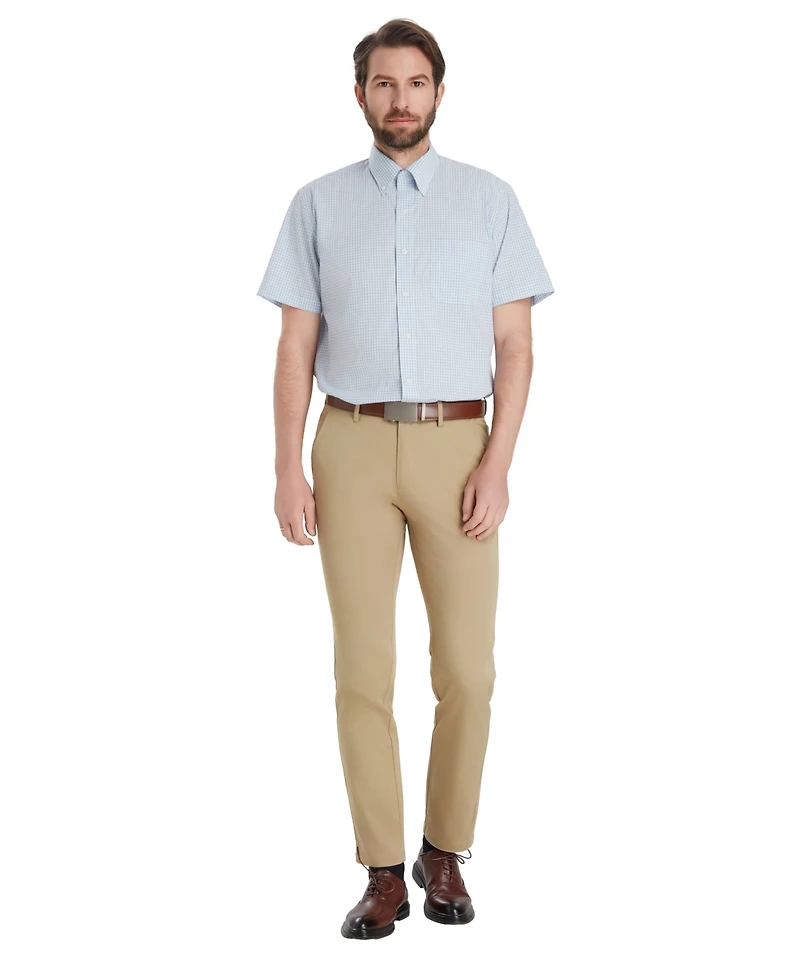 Club Room Men's Plaid Regular Fit Dress Shirt, Macy's Exclusive