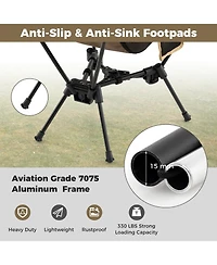 Mecale Portable Camping Chair with Compact Carrying Bag, Foldable Outdoor Seat