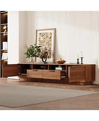 Streamdale Furniture 78" Modern Tv Stand for TVs up to 85" with Drawer & Cable Management