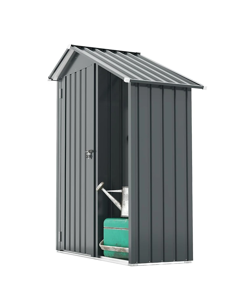 Streamdale Furniture Campcraft galvanized iron garden shed, waterproof, compact, easy assembly