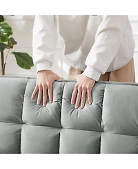 Streamdale Furniture Modern 3-in-1 Convertible Sofa Bed with Storage and Pillow