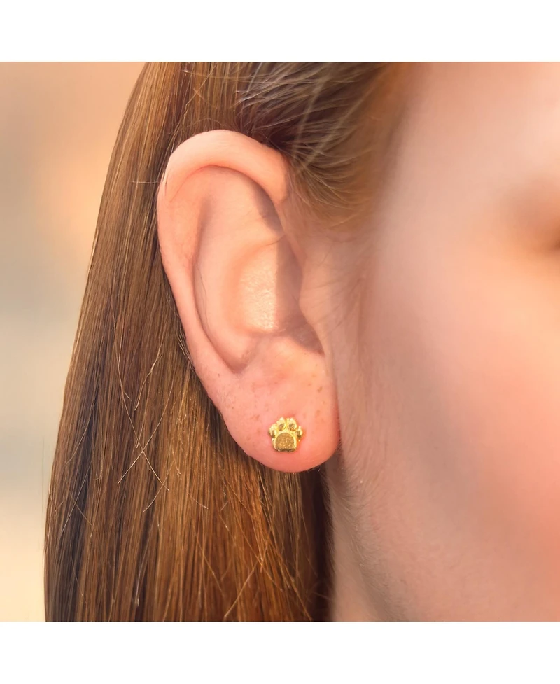 The Lovery Baby Paw Screw Back Stud Earrings