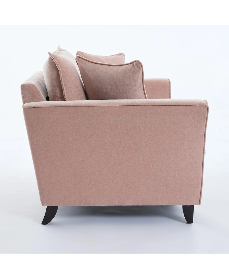 Streamdale Furniture Chenille Oversized Armchair, Comfy Chair and a Half Sofa with Pillow
