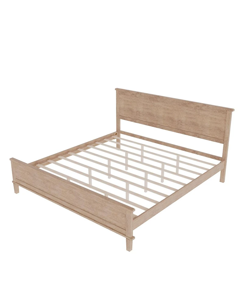 Streamdale Furniture Streamdale King Platform Bed with Under-Bed Storage and Tapered Legs