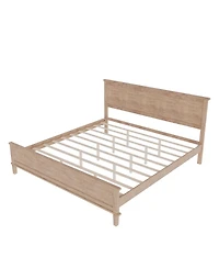 Streamdale Furniture Streamdale King Platform Bed with Under-Bed Storage and Tapered Legs